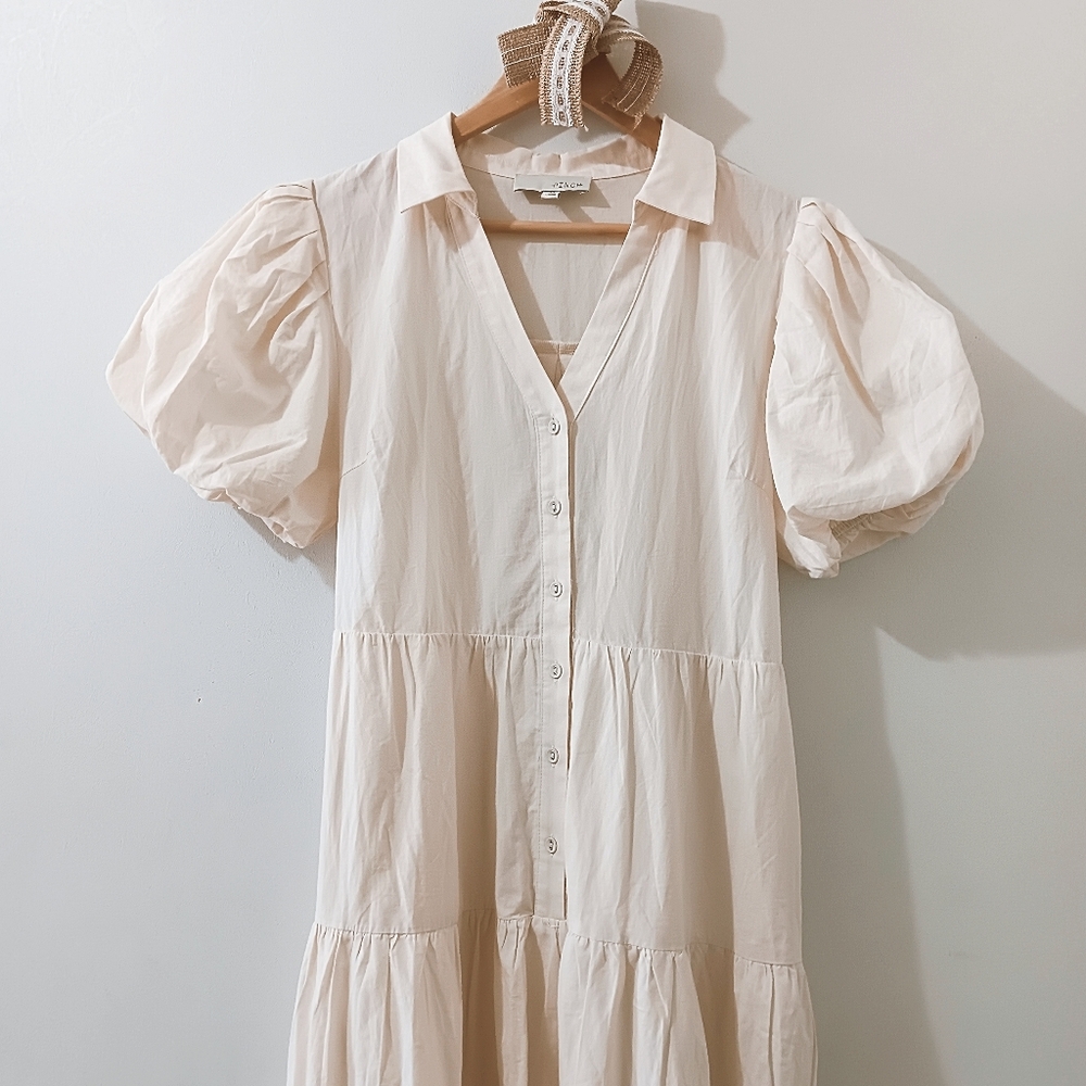 Pinch Exaggerated Statement Puff Bubble Sleeve Bu… - image 2